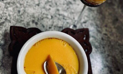 Microwave Caramel Pudding