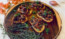 Mushroom Bruschetta On Gruyère Toast