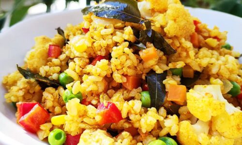 Vegetarian Curry Fried Rice