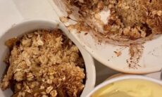 Healthy Brown Sugar Apple Crumble