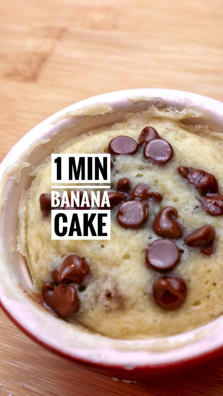 1 Minute Banana Bread Cake