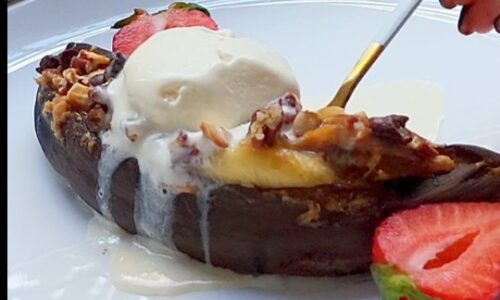 Air-fryed Banana Split - Snacks, Appetizers & Desserts dari Peanuts