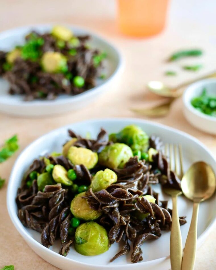 Banana Pasta With Brussels Sprouts