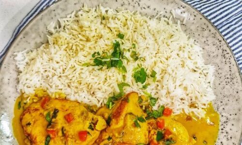 Chicken In Coconut Curry Lemon Sauce
