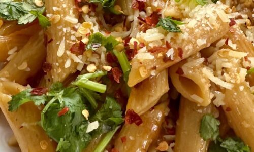 Chilli Oil Garlic Parmesan Penne
