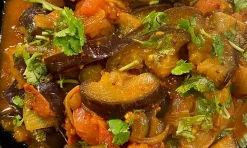 Eggplant Prawn Curry