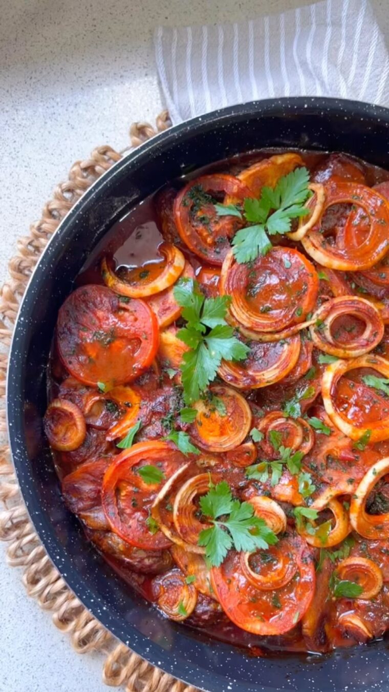 Kefta Bake With Potato Tomato &Amp; Onion