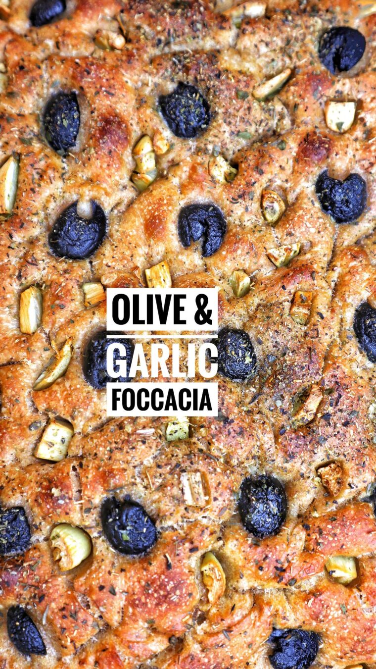 Olive &Amp; Garlic Foccacia
