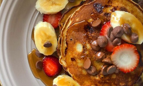 Simple Choc Chip Pancakes