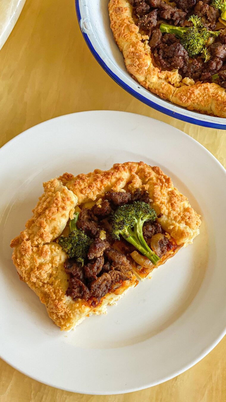 Soboro Crust Beef Teriyaki Pizza