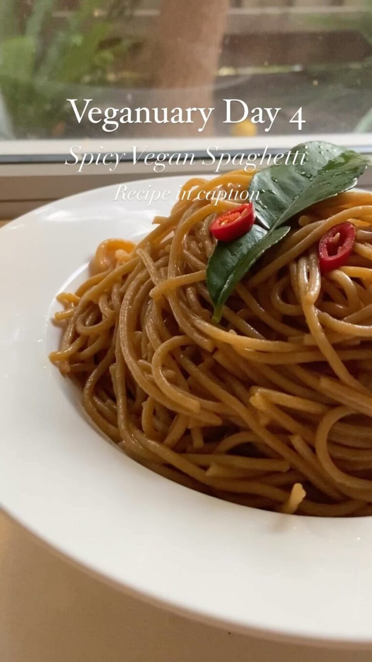 Spicy Vegan Spaghetti
