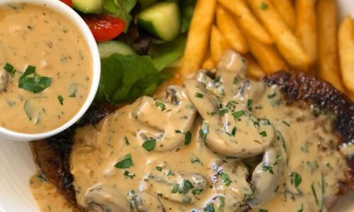 Steak With Mushroom Sauce