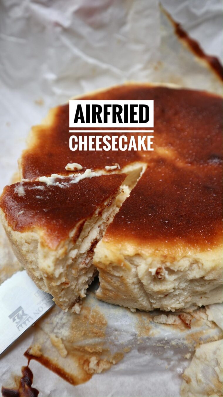 Airfried Vanilla Cheesecake