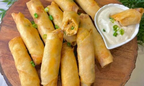 Buffalo Chicken Spring Rolls - Snacks & Sweets Recipes dari Chicken