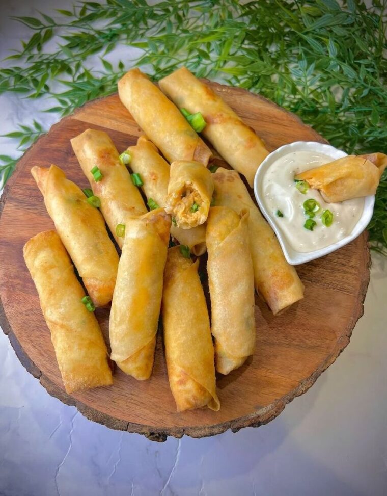 Buffalo Chicken Spring Rolls
