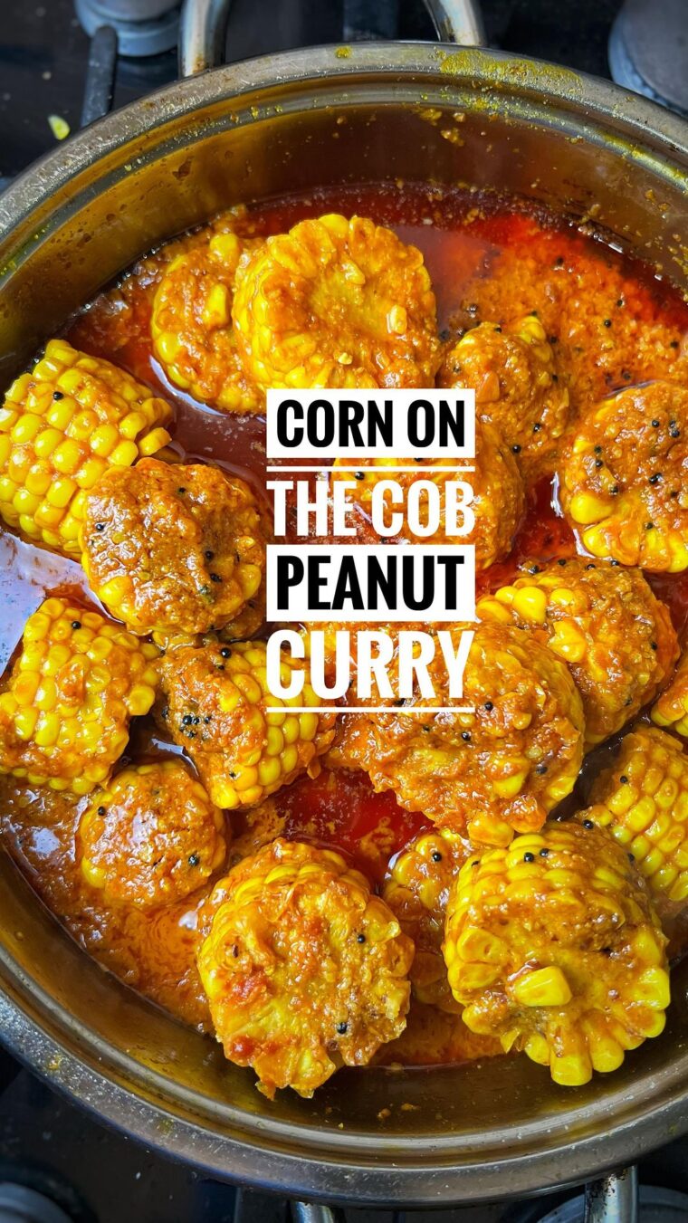 Corn On The Cob Peanut Curry