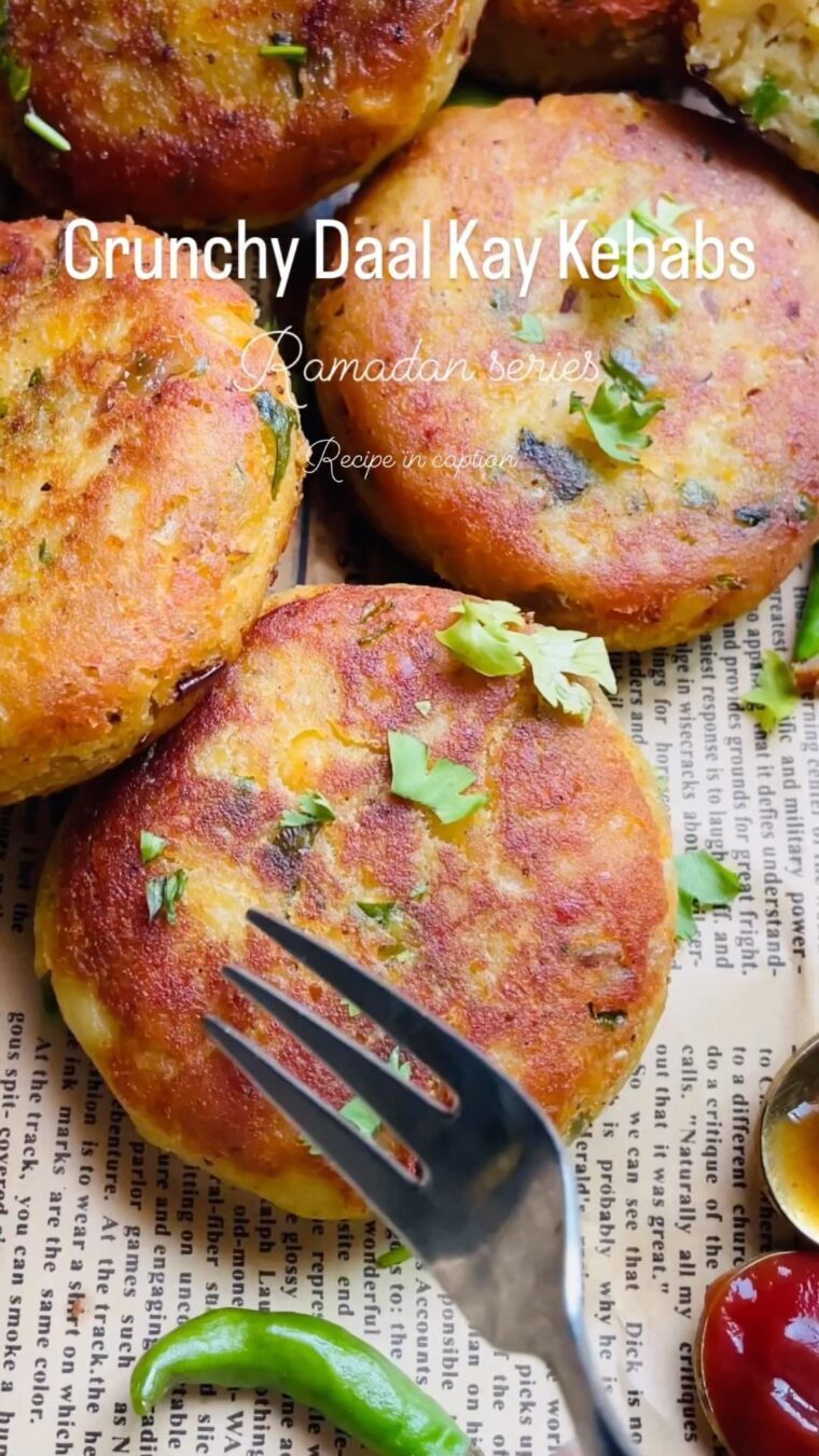 Crunchy Daal Kay Kebabs