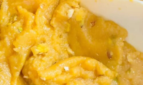 Instant Caramel Suji Halwa