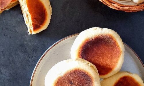 Lemon Butter Grilled Pitas