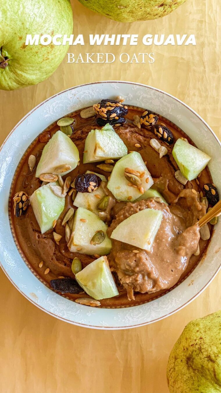 Mocha White Guava Baked Oats