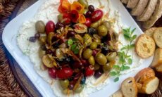 Pan Roasted Olives With Fresh Herbs