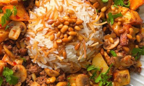 Potato Mushroom &Amp; Minced Meat