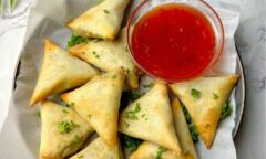 Samosas Using Spring Roll Pastry