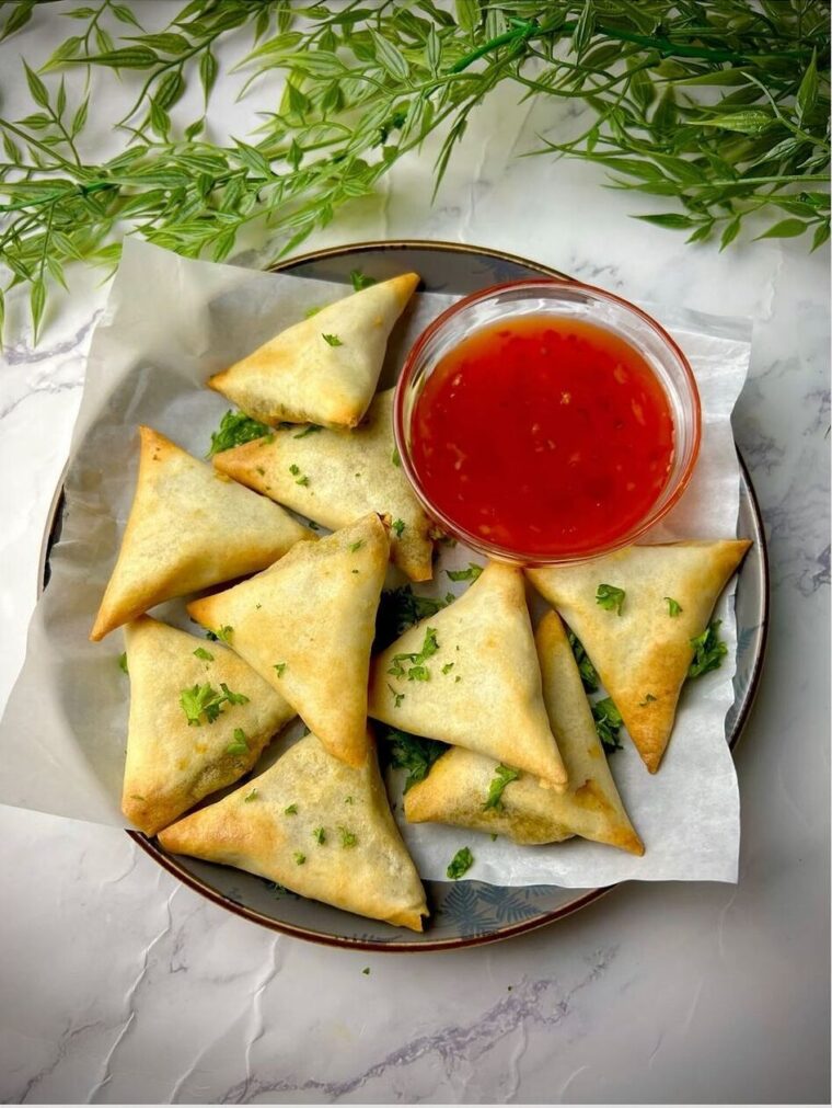 Samosas Using Spring Roll Pastry