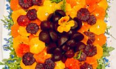 Tri-color Orange And Beet Salad On A Bed Of Arugula