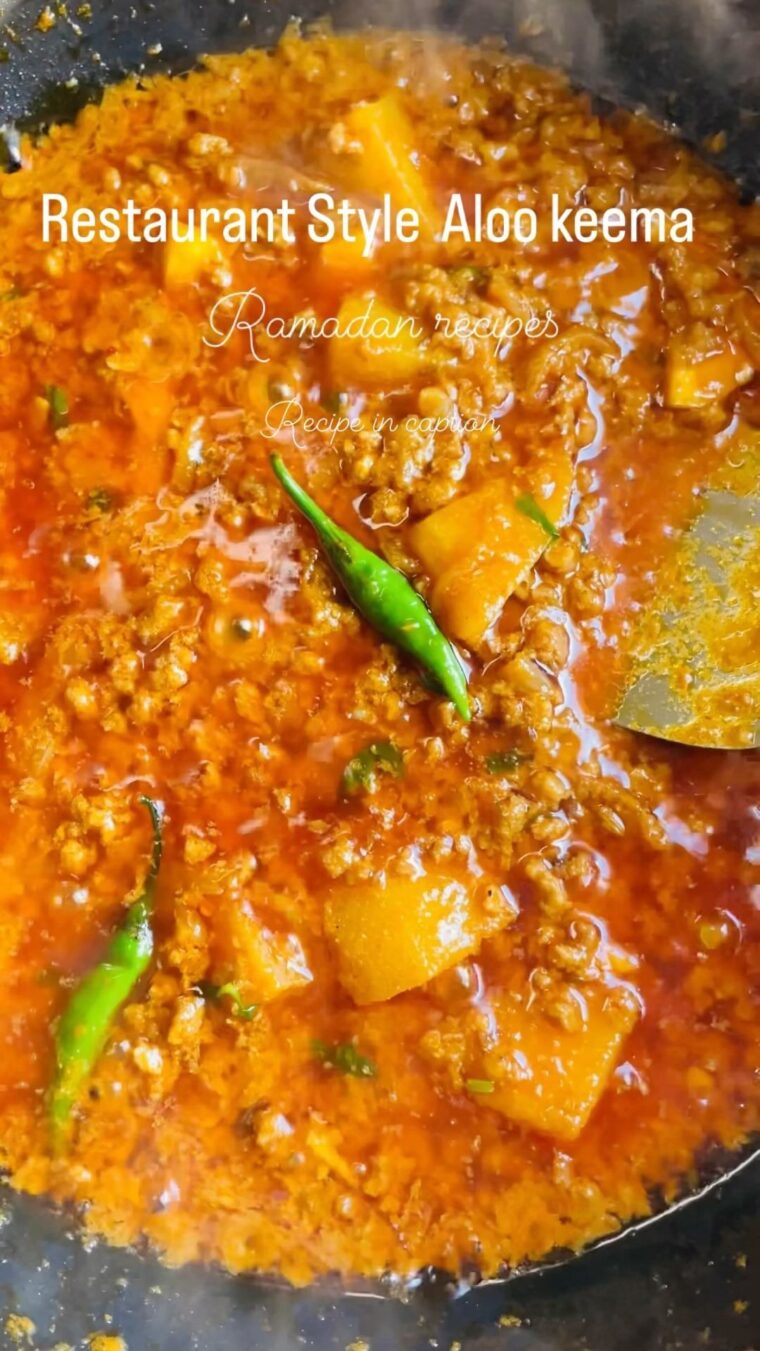 Dhaba Style Aloo Qeema