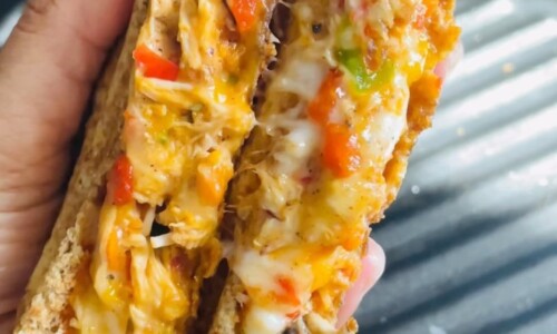 Grilled Pizza Sandwiches - Snacks & Sweets Recipes dari Chicken