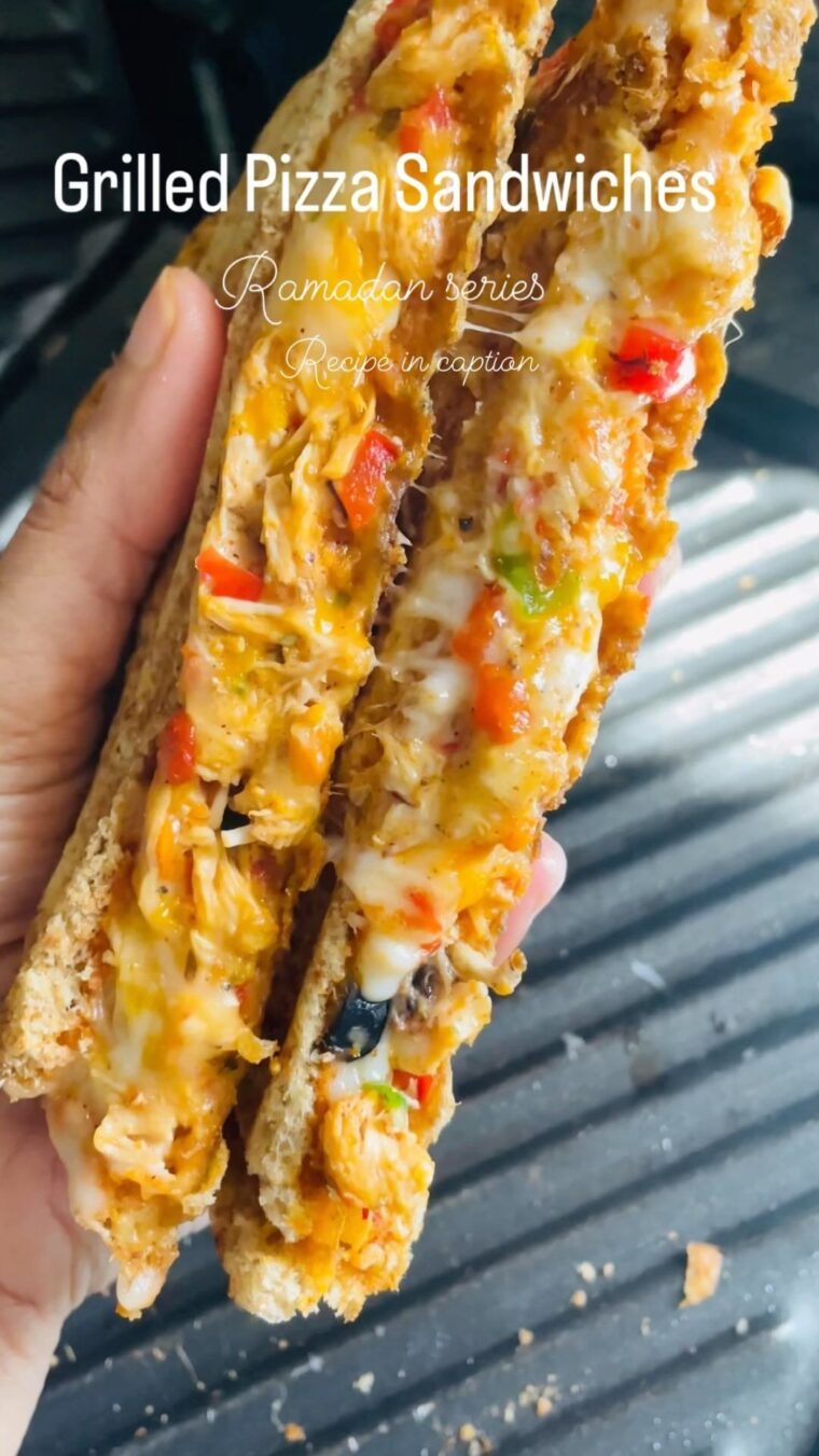 Grilled Pizza Sandwiches