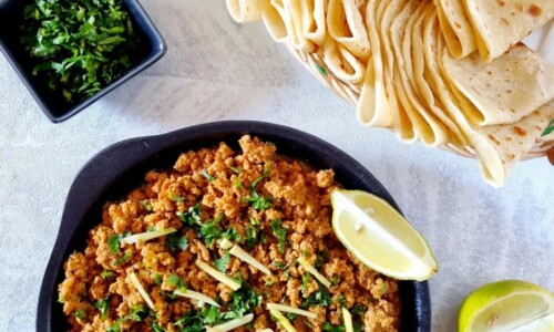 Smoked Juicy Mince Served With Rotis