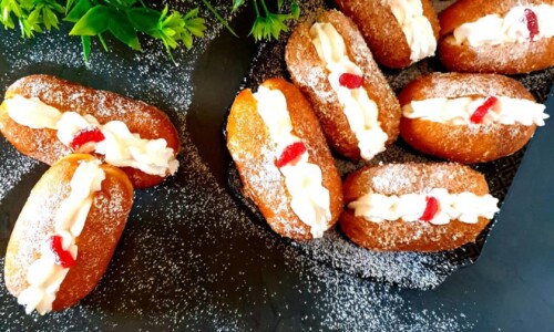 Soft & Fluffy Cream Donuts -  dari Egg and Milk