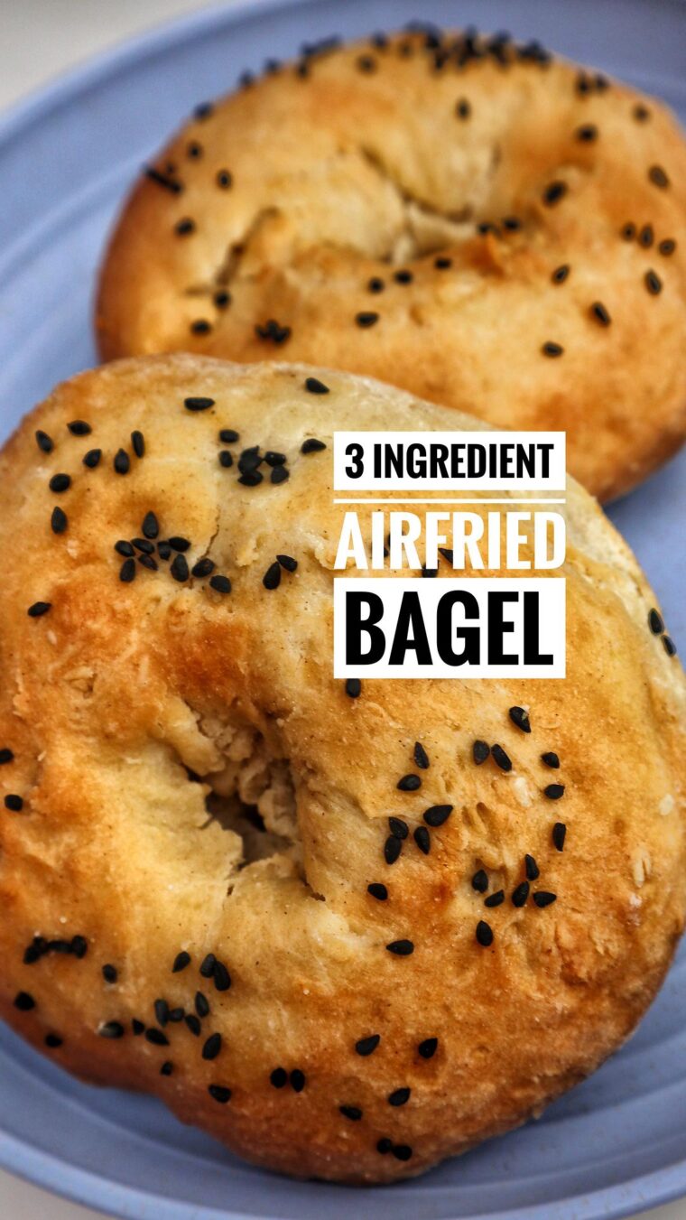 Airfried 3 Ingredients Bagel⁣