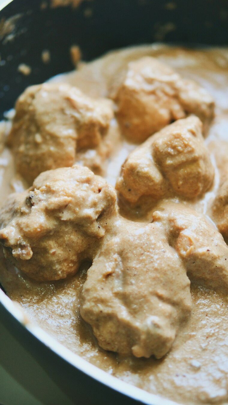 Chicken Cooked In Coconut Milk