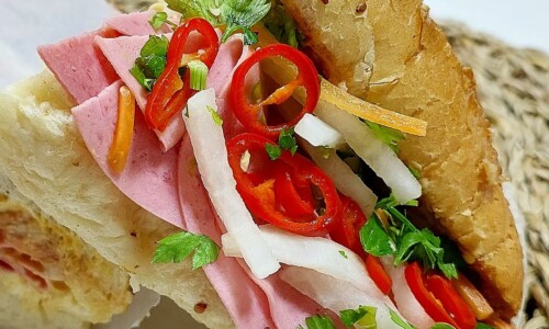 Cold Cut Banh Mi (Vietnamese Baguette Sandwich) - Food Recipes dari Beef