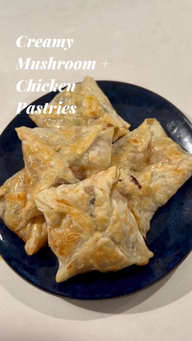 Creamy Chicken Mushroom Pastries