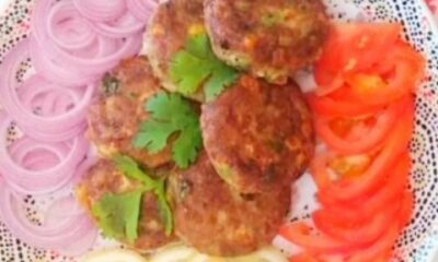 Crispy Aaloo Chicken Kabab
