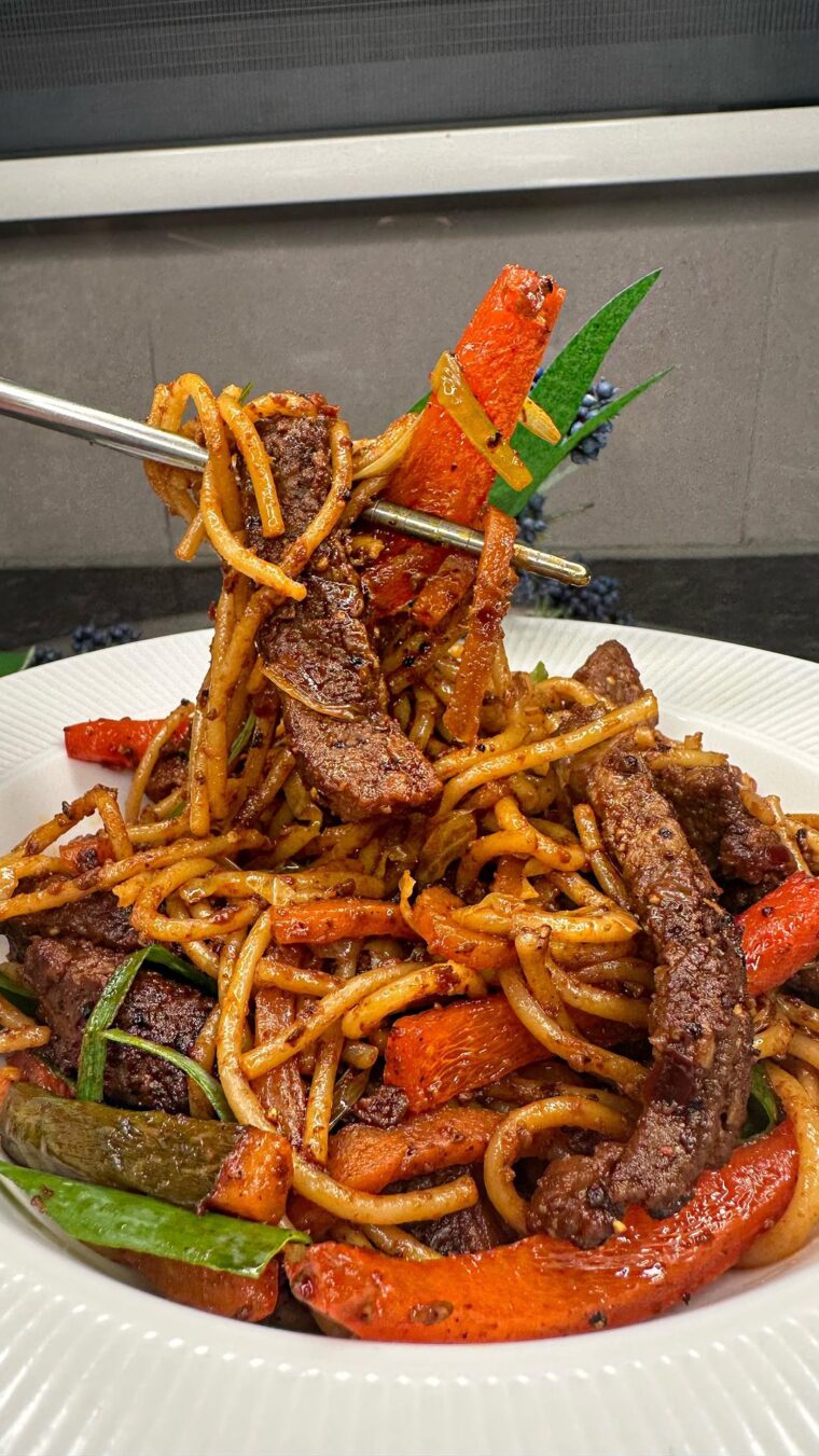 Crispy Beef Spaghetti