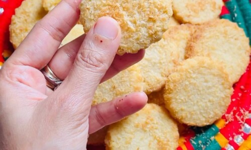 Eggless Coconut Cookies