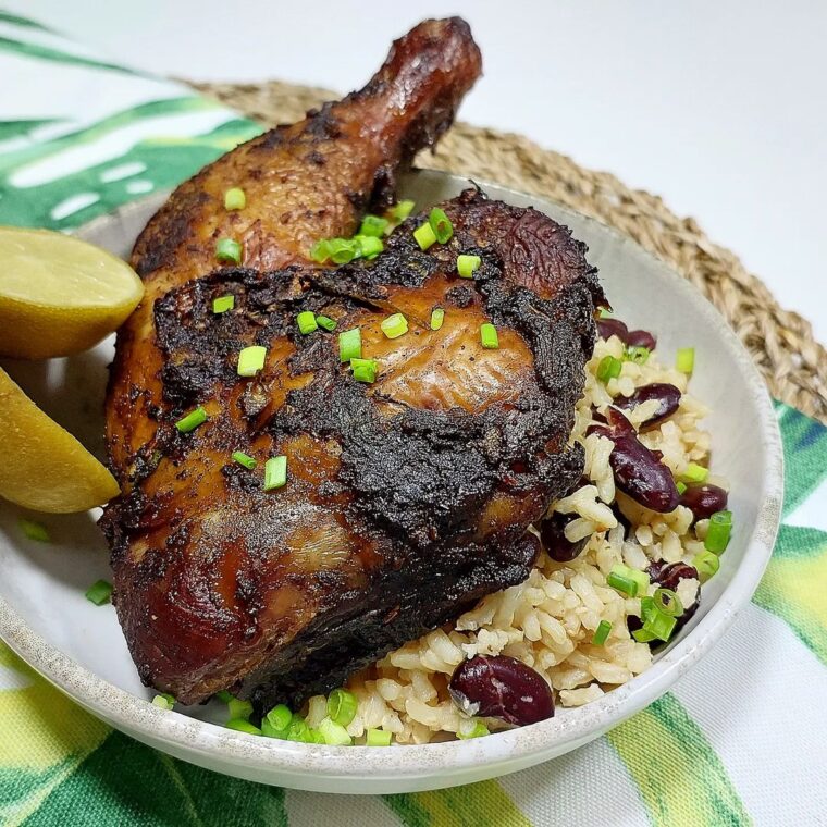 Jamaican Jerk Chicken With Rice & Peas