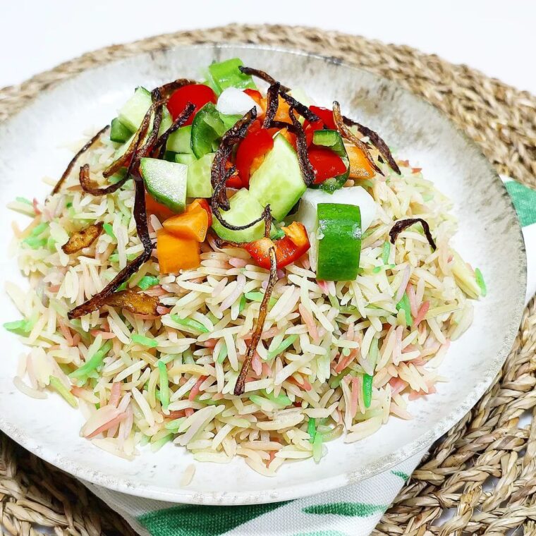 Nasi Hujan Panas (Malaysian Rainbow Rice)