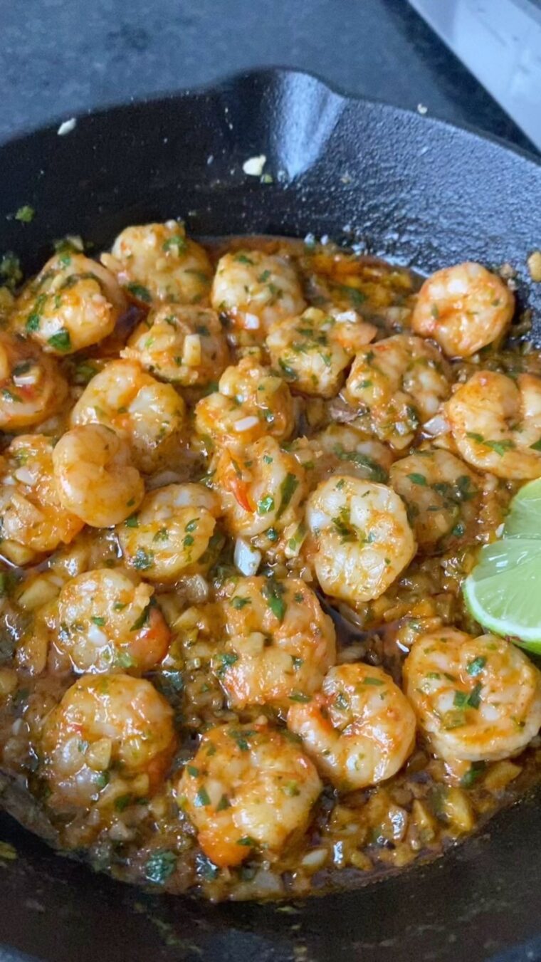 Chilli And Lime Butter Prawns