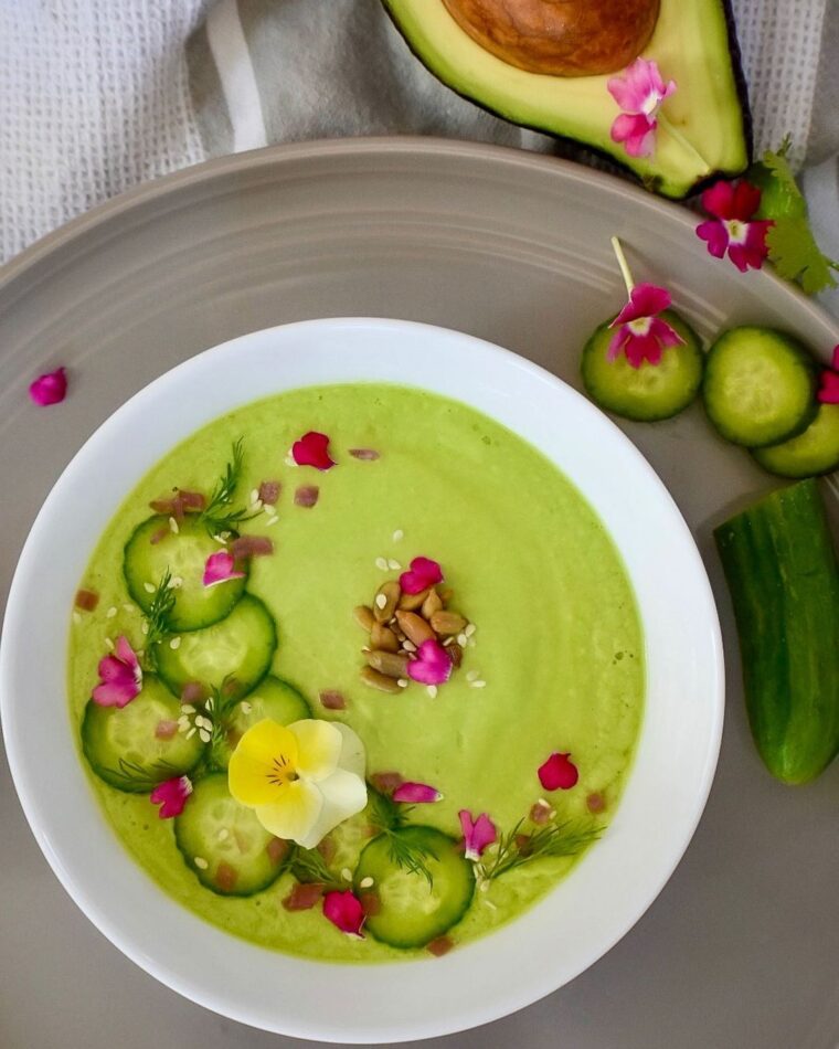 Cucumber Avocado Gazpacho