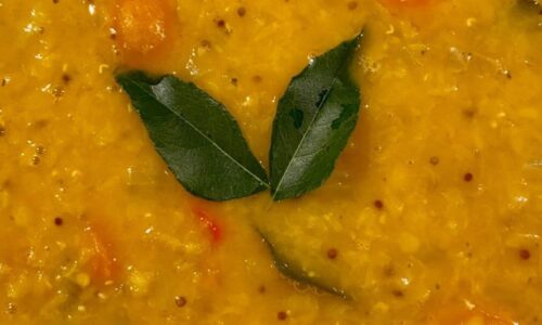 Dal And Tomatoes Curry Soup