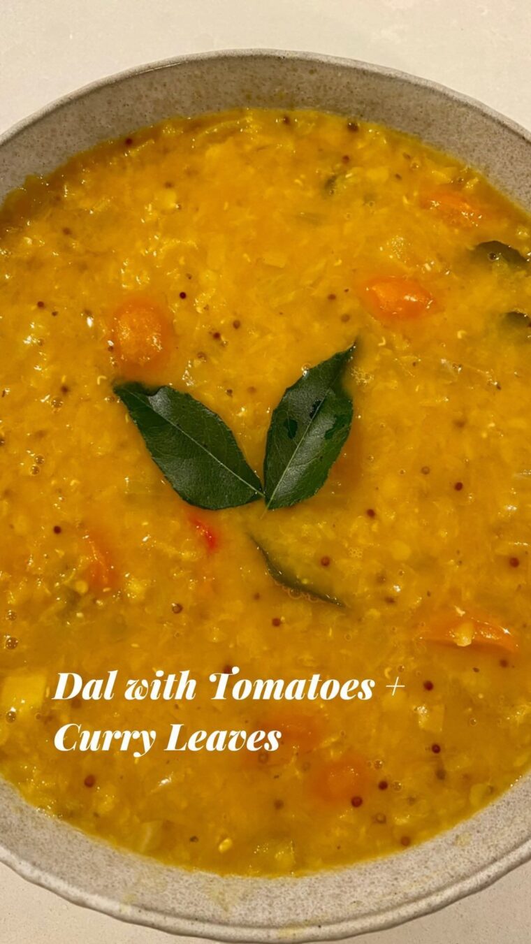 Dal And Tomatoes Curry Soup