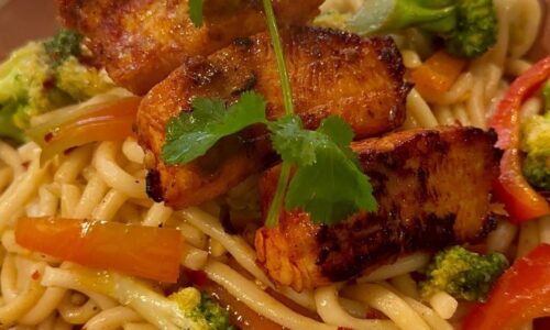 Fried Barramundi With Noodles