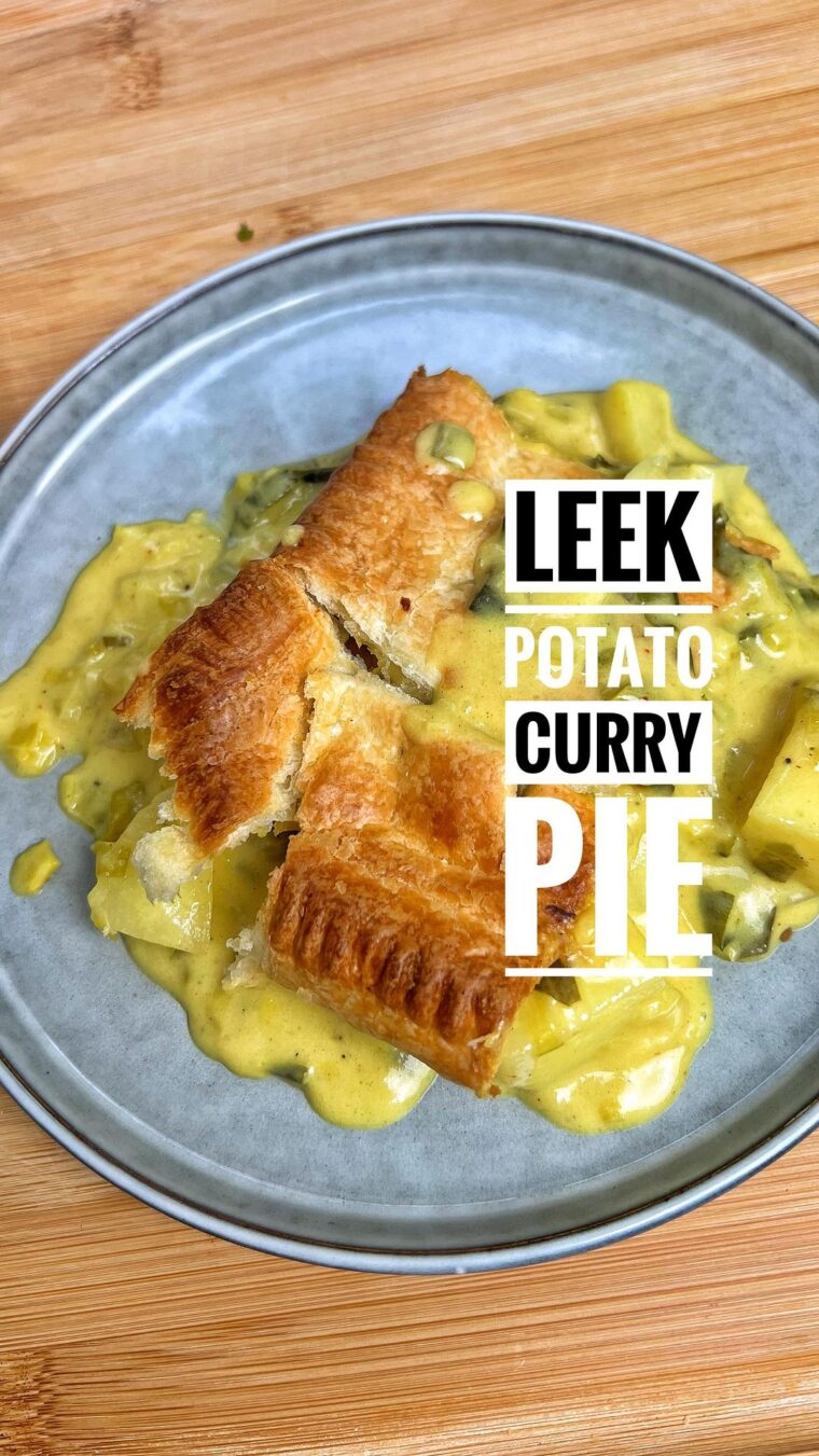 Leek Potato Curry Pie