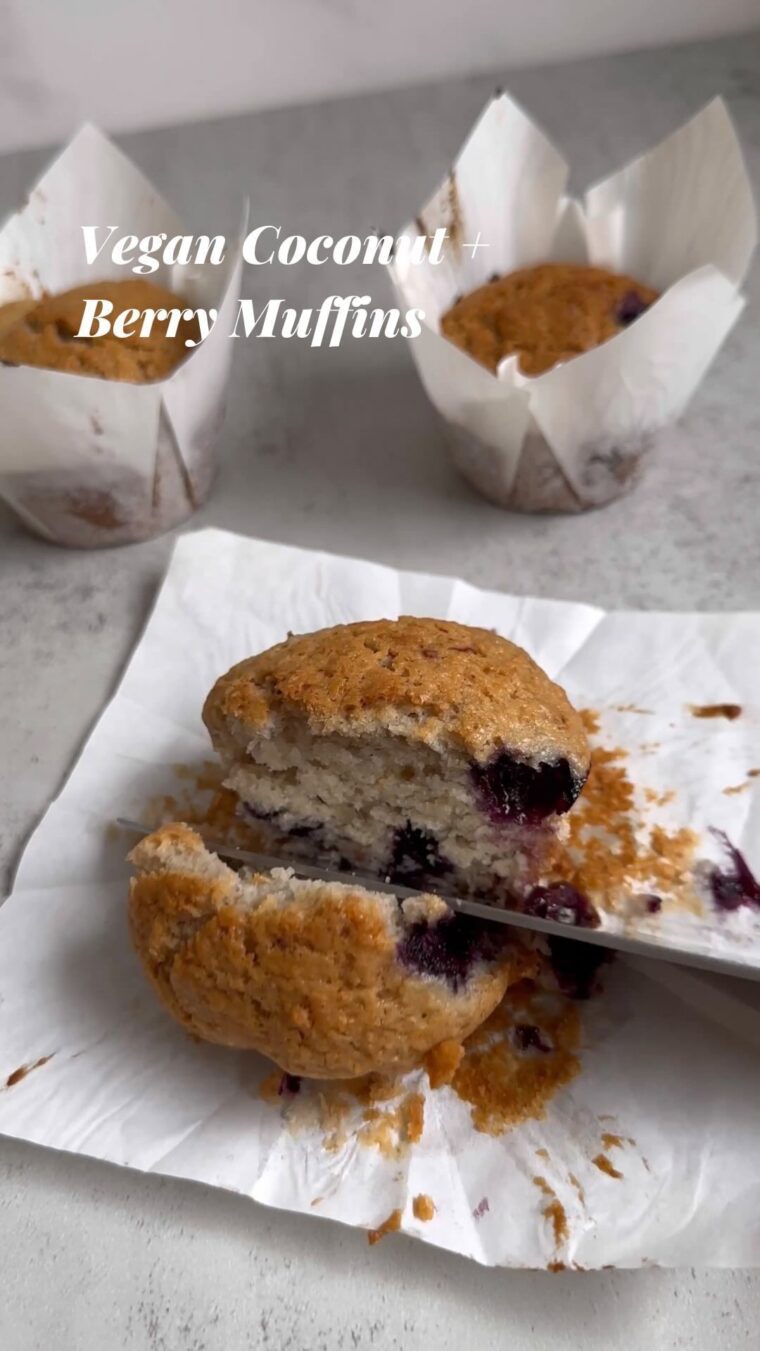 Vegan Coconut Berry Muffins